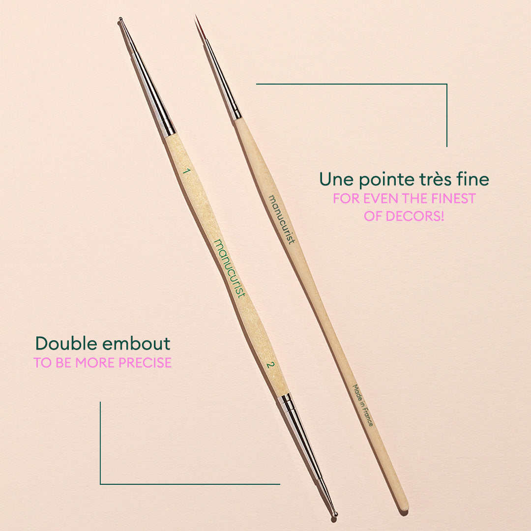 Duo Dotting Tool & Pinceau Nail Art Liner