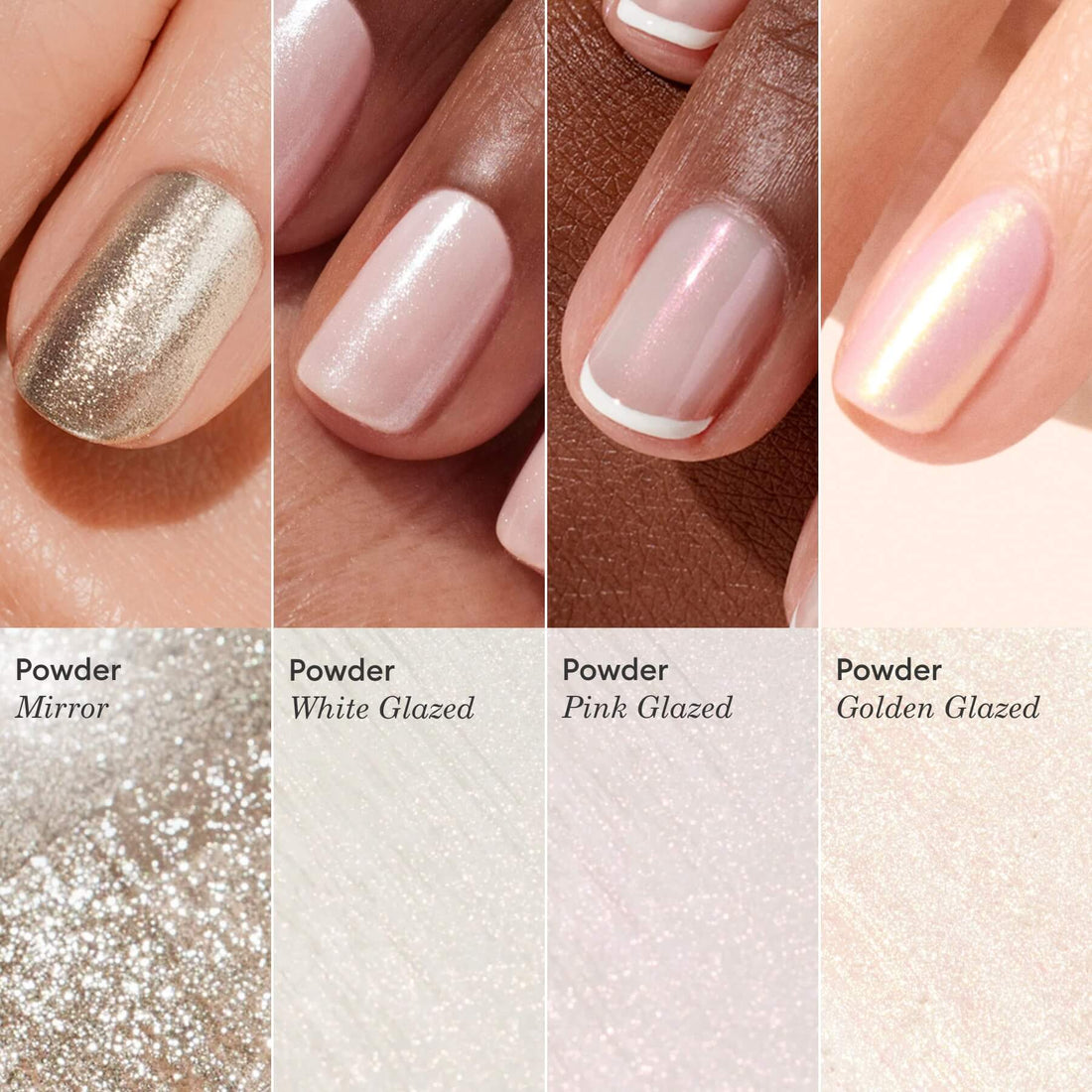 Poudre White Glazed Effect