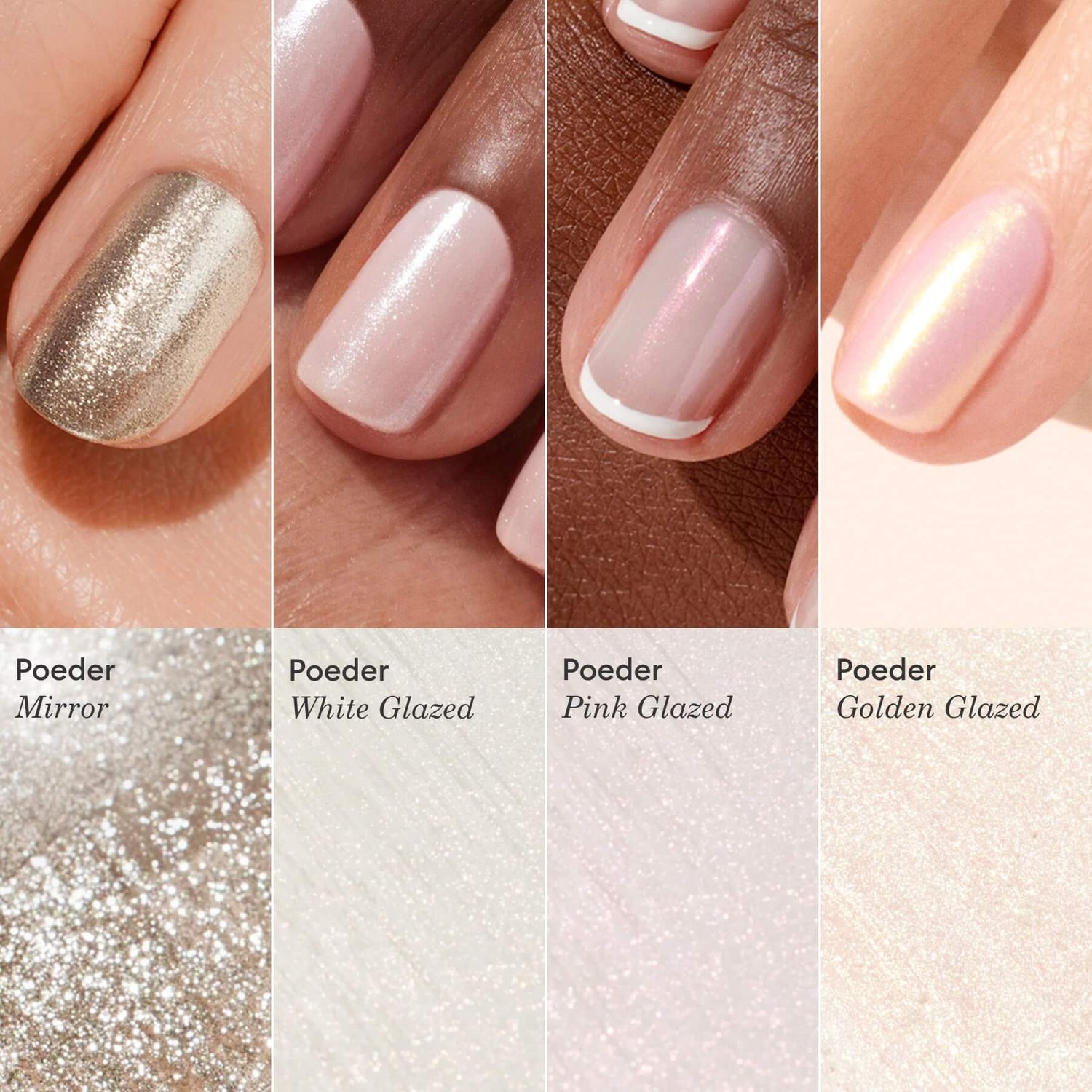 Poudre White Glazed Effect