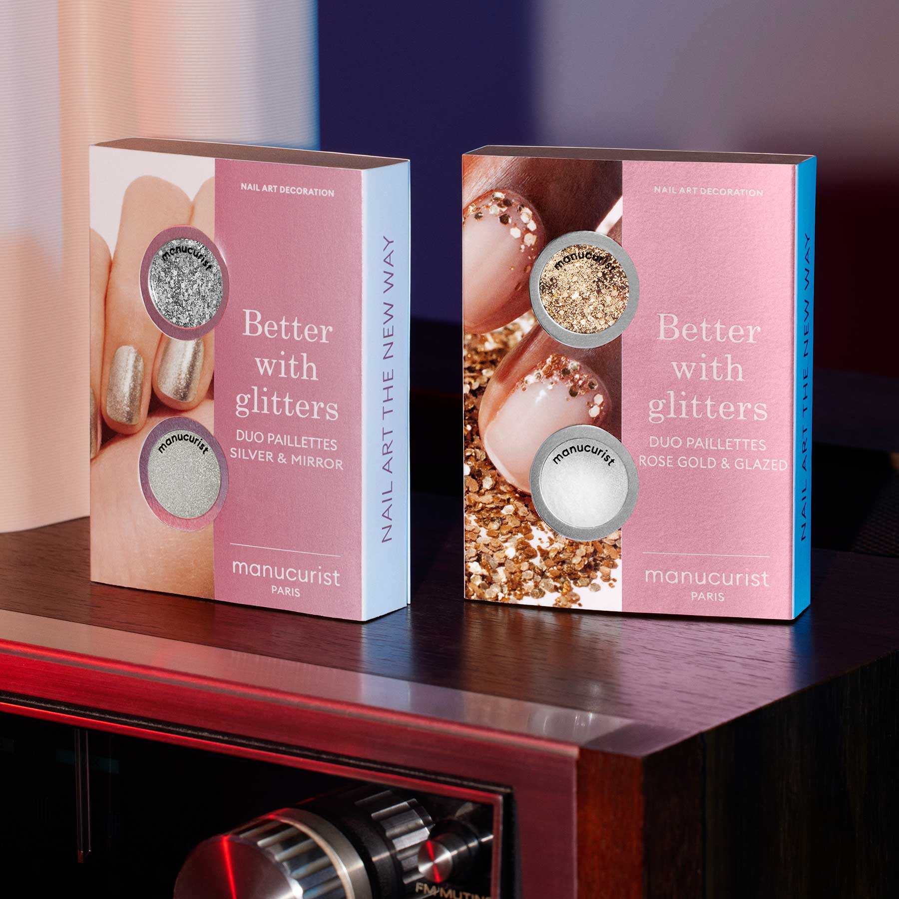 Duo Paillettes Rose Gold &amp; Glazed